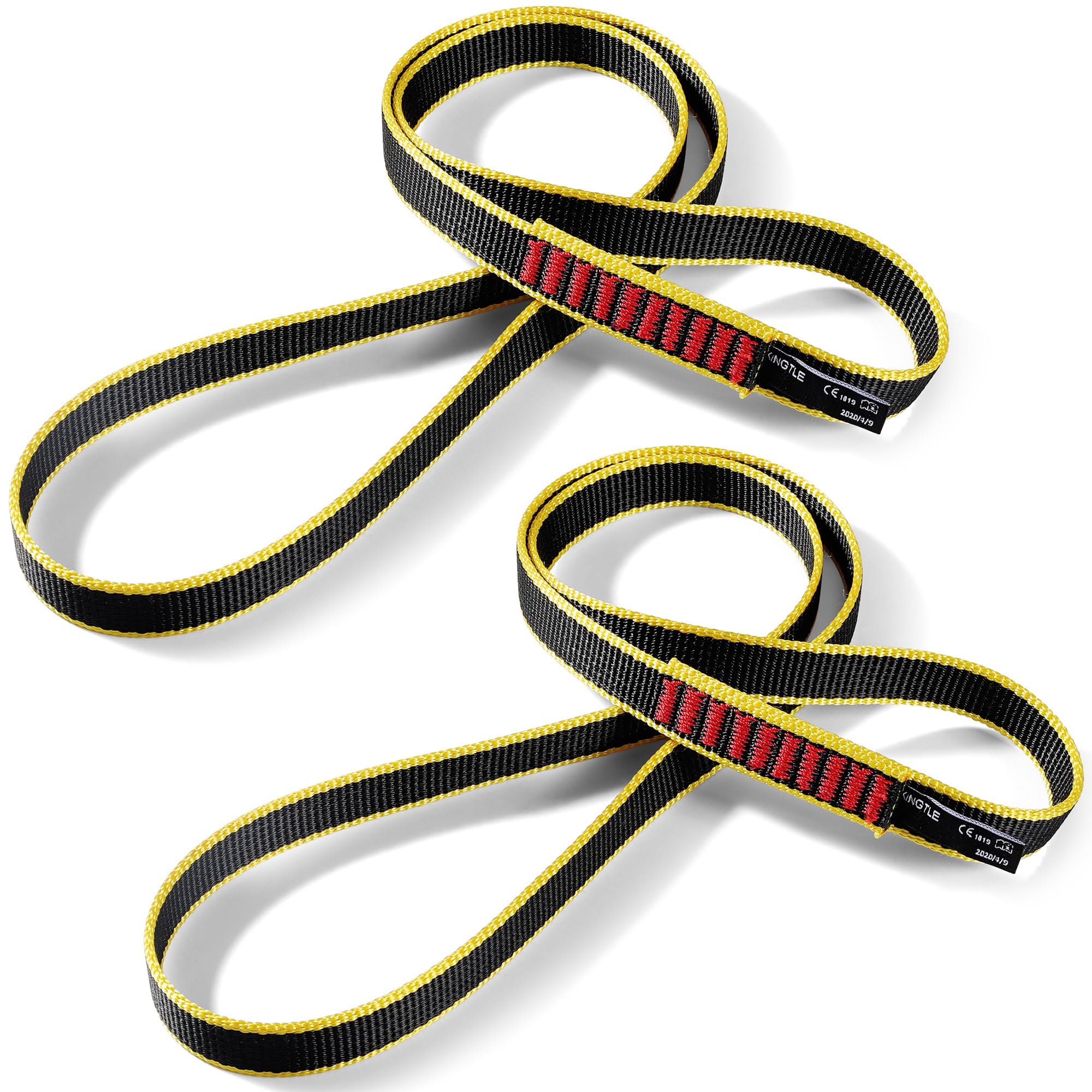 KINGTLE 20MM Nylon Climbing Sling Runner 22kN CE1019/EN566 UIAA Certified,Rock Climbing Webbing Straps for Rock Climbing,Mountaineering, Rappelling (60cm/24inch | Pack of 2) — image 1