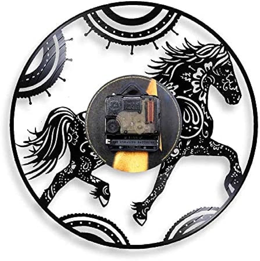乗馬の掛け時計 Amazon.co.jp: 壁掛け時計 30cm 曼荼羅 ゼンタングル 馬