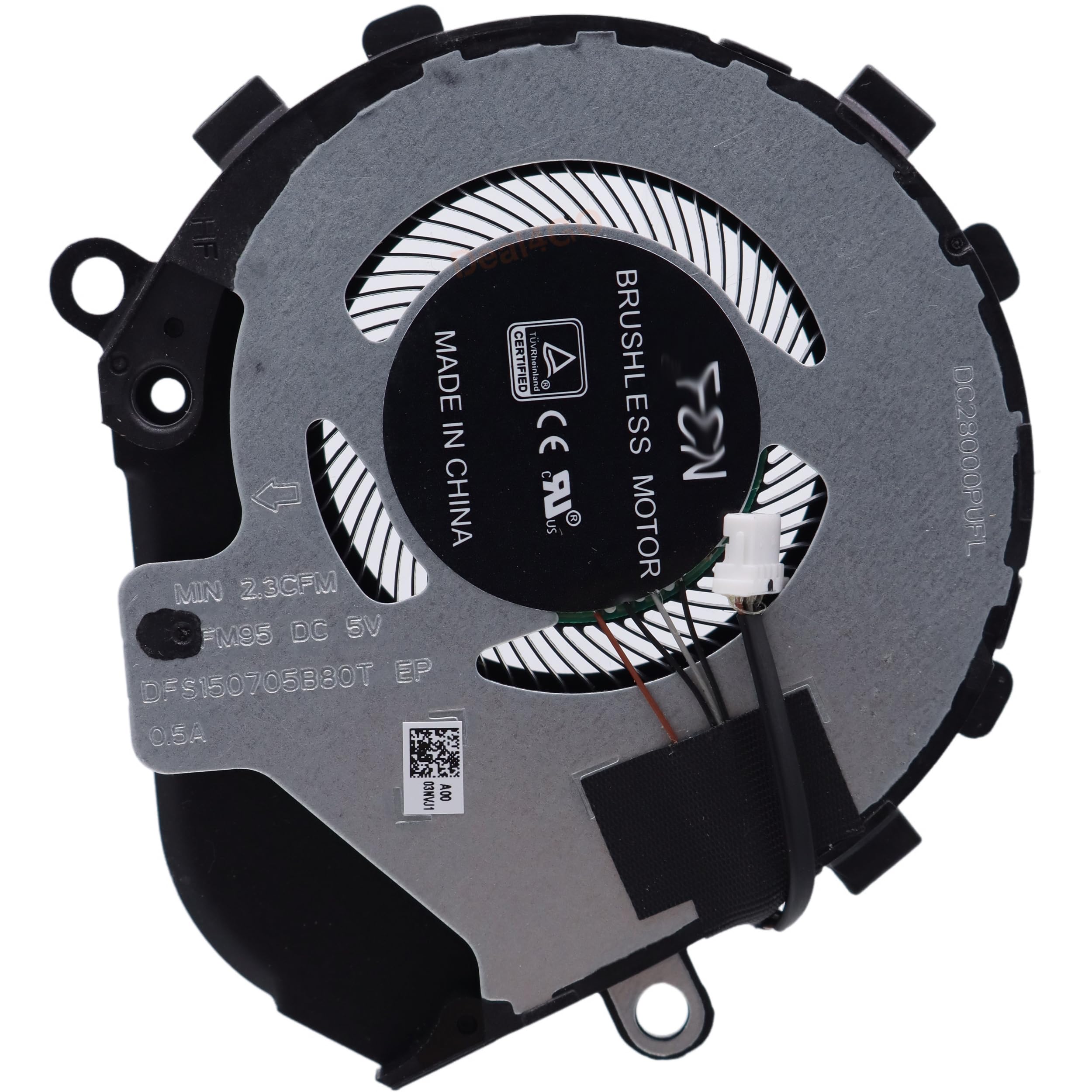 Deal4GO CPU Cooling Fan 3NVJ1 03NVJ1 EG50040S1-CJ50-S9A Replacement for Dell Latitude 7310 7410 E7310 E7410, Black