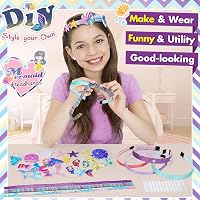 CITSKY Sellő Kreatív Készlet 5-12 Éves Lányoknak - DIY Hajdísz Készítő Szett Gyerekeknek, Kézműves Ajándék Fejlesztő Játék 2