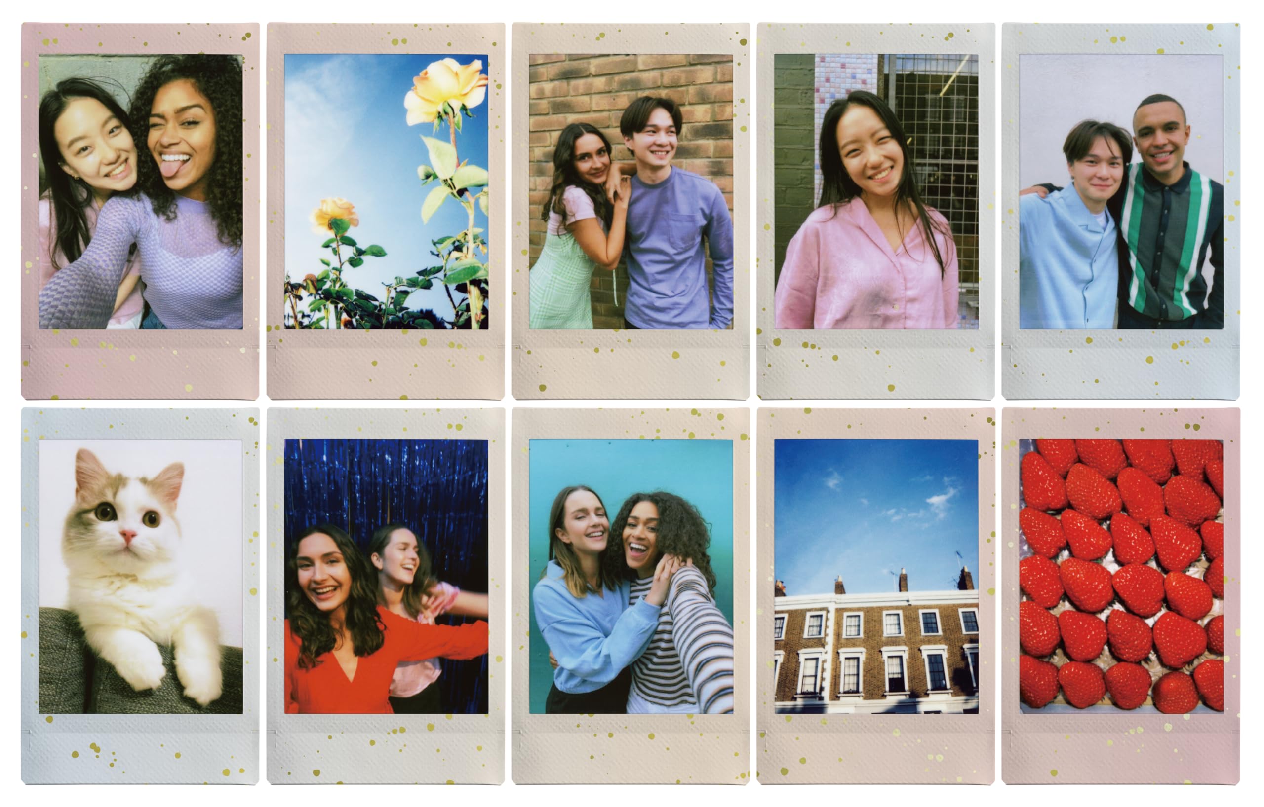 Fujifilm instax mini Film, Pellicola Istantanea "Soft Glitter", Formato 46x62mm, Confezione da 10 Foto