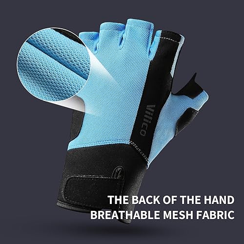 Miniatura 5 de Guantes de levantamiento de pesas para hombres, guantes de entrenamiento para mujeres, guantes de gimnasio transpirables y cómodos, antideslizantes,