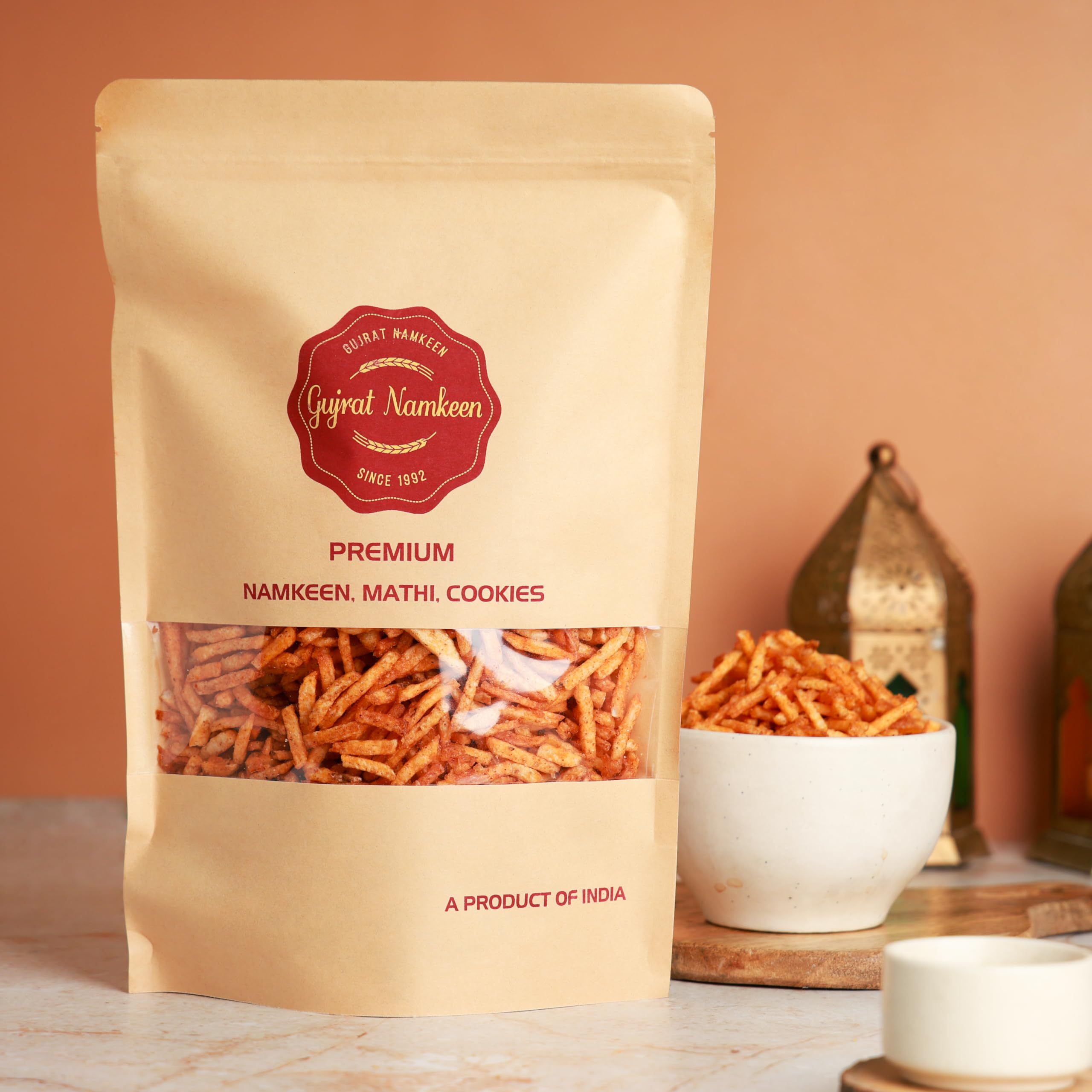 Gujrat Namkeen Homemade Aaloo Lachcha Masala Sticks | Masala lachcha | Chatpata Lachcha | aloo Lachcha masala Pack of 1 (300 Grams) Gujrat Special (B09CMJTXLP) Amazon Price History, Amazon Price Tracker