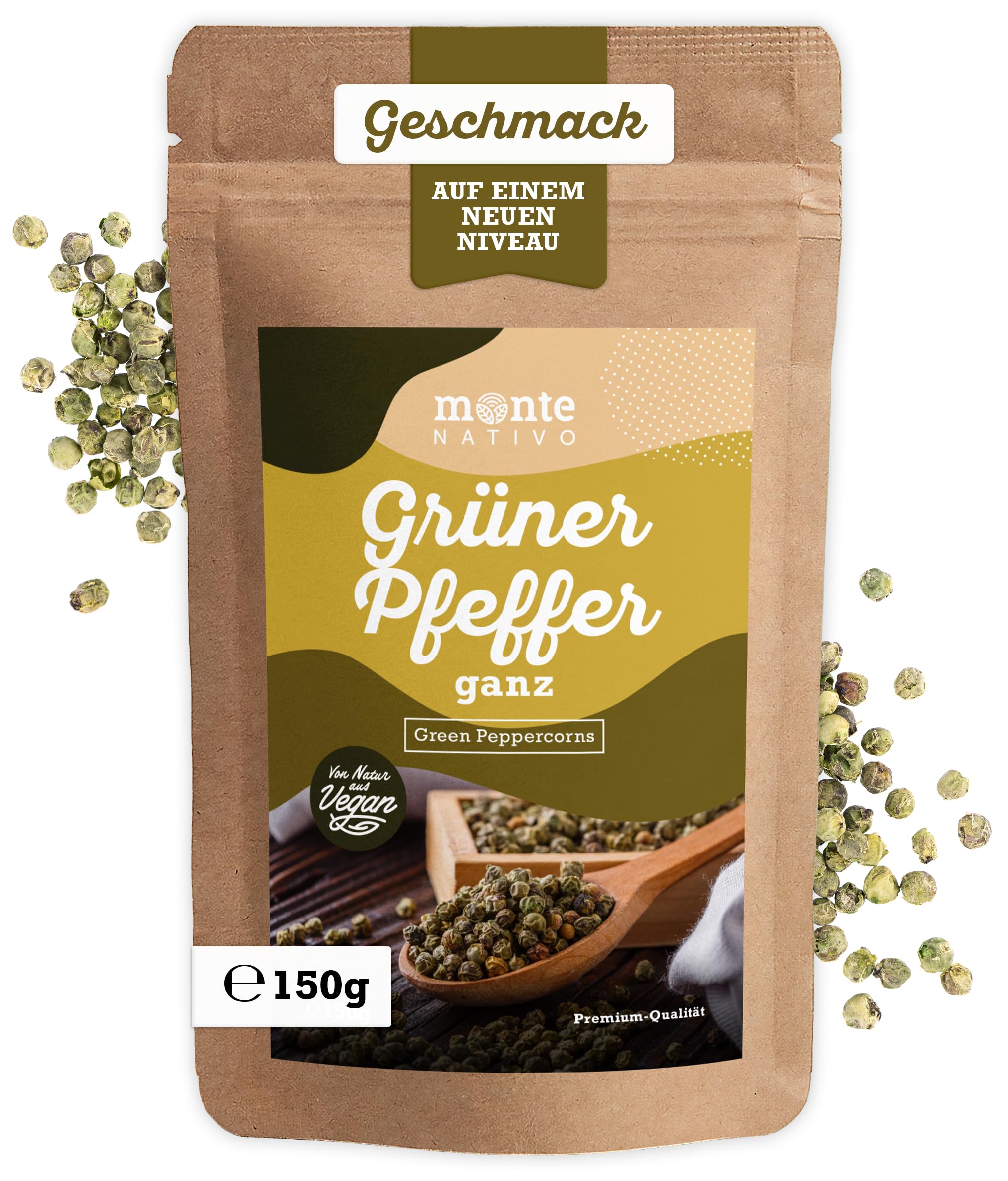 Alpi Nature Pfefferkörner Grün 250g, Grüner Pfeffer, Grüne