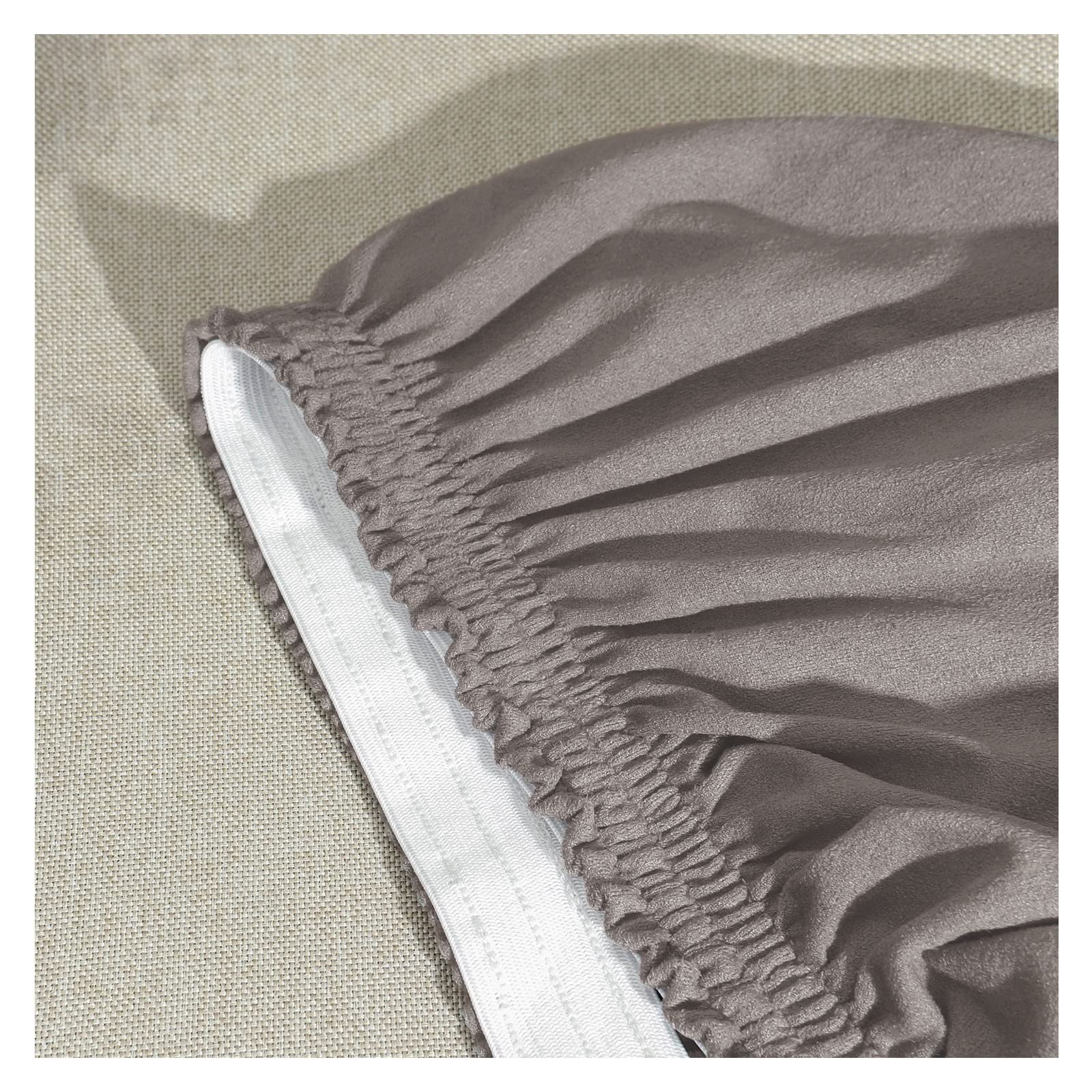 Konsilsa Velvet Recliner Chair Covers, 1 2 3 seat Stretch Recliner Chair Covers for Reclining Chair Soft Recliner slipcovers Armchair Covers for Cushion Couch Recliner (Color : Taupe, Size : 2 Seat)