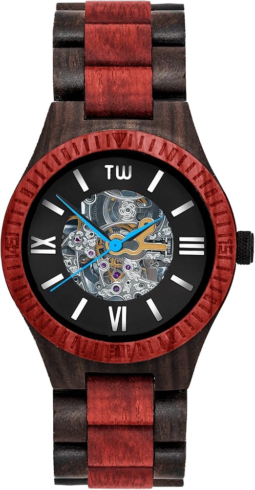 Amazon Truwood Ember 自動巻き 木製腕時計 レッドサンダルウッド 総木製ベルト メンズ腕時計 腕時計 通販