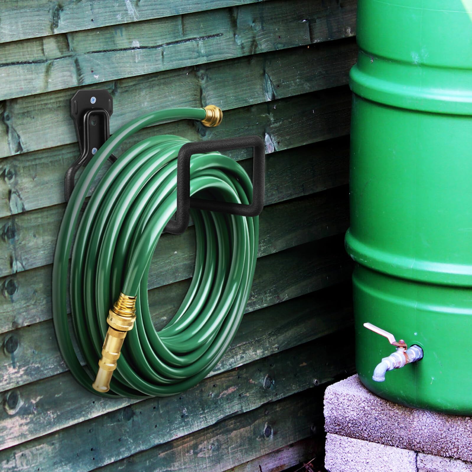Veemoon 2pezzi Ganci Per Carichi Pesanti in Metallo Per Garage Ganci Per Scale Per Pareti Di Garage Supporti Per Tubi Acqua Per Esterni Supporto Per Tubi Da Giardino Da Montare Parete