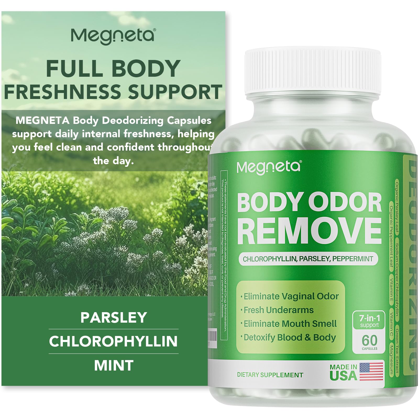 MEGNETA Body Deodorizing Supplement