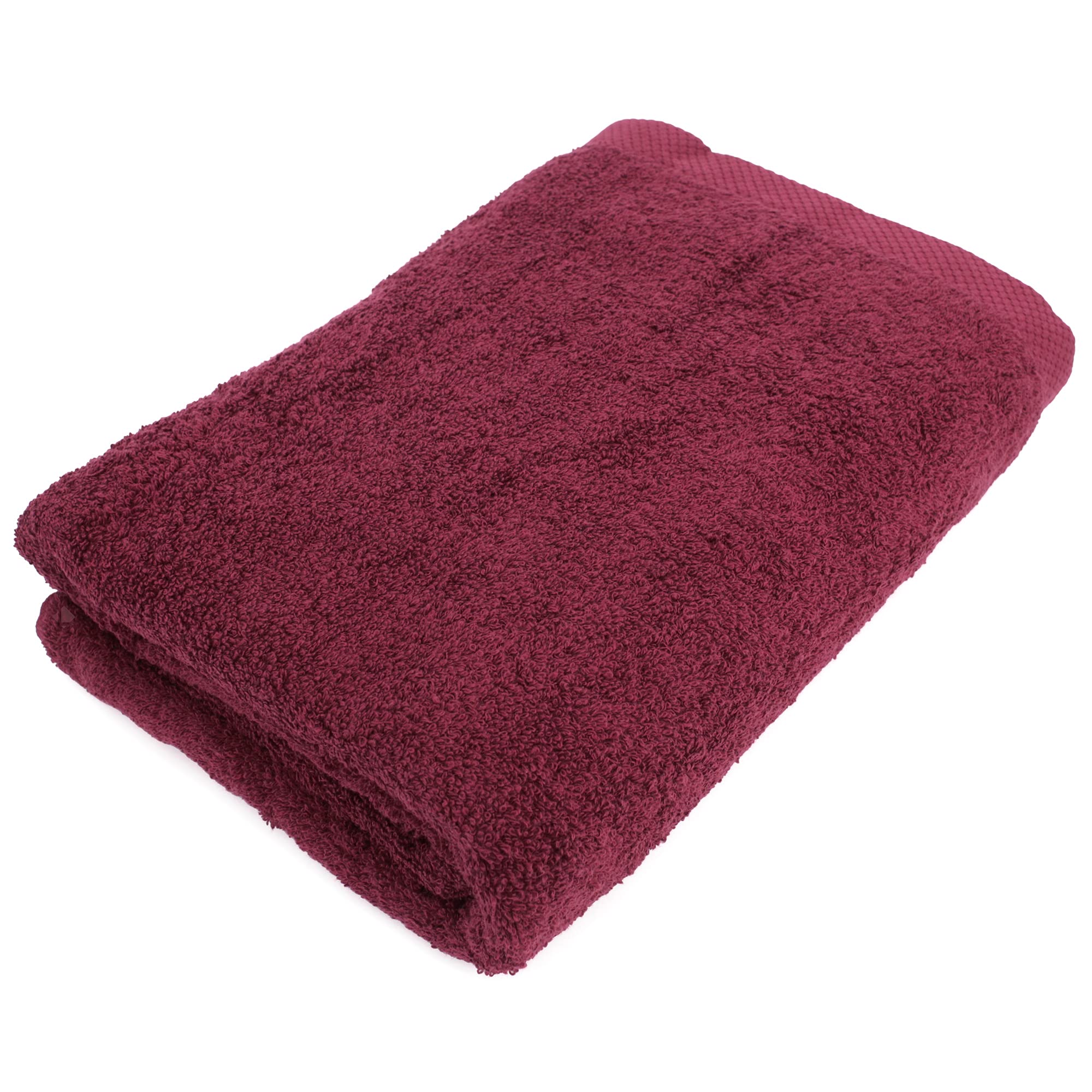 Drap de bain 100x150 cm bordeaux Linnea Pure en coton épais 550 g/m²