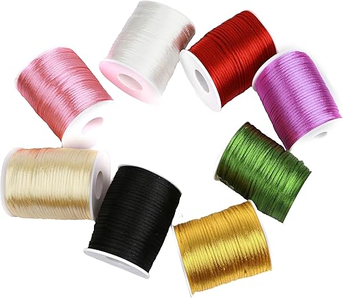 Miniatura 6 de BEL AVENIR Cordón elástico, 0.079 pulgadas, cuerda elástica de 50 yardas para pulseras, collares, cuentas, fabricación de joyas y costura