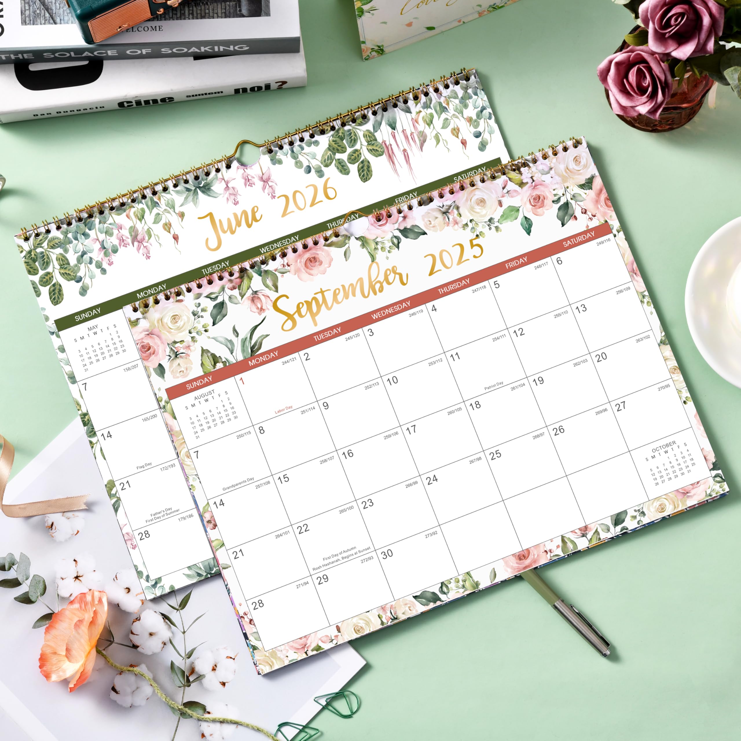 18-Month Wall Calendar 2025-2026 – July 2025 Through December 2026, 11" X 8.5"