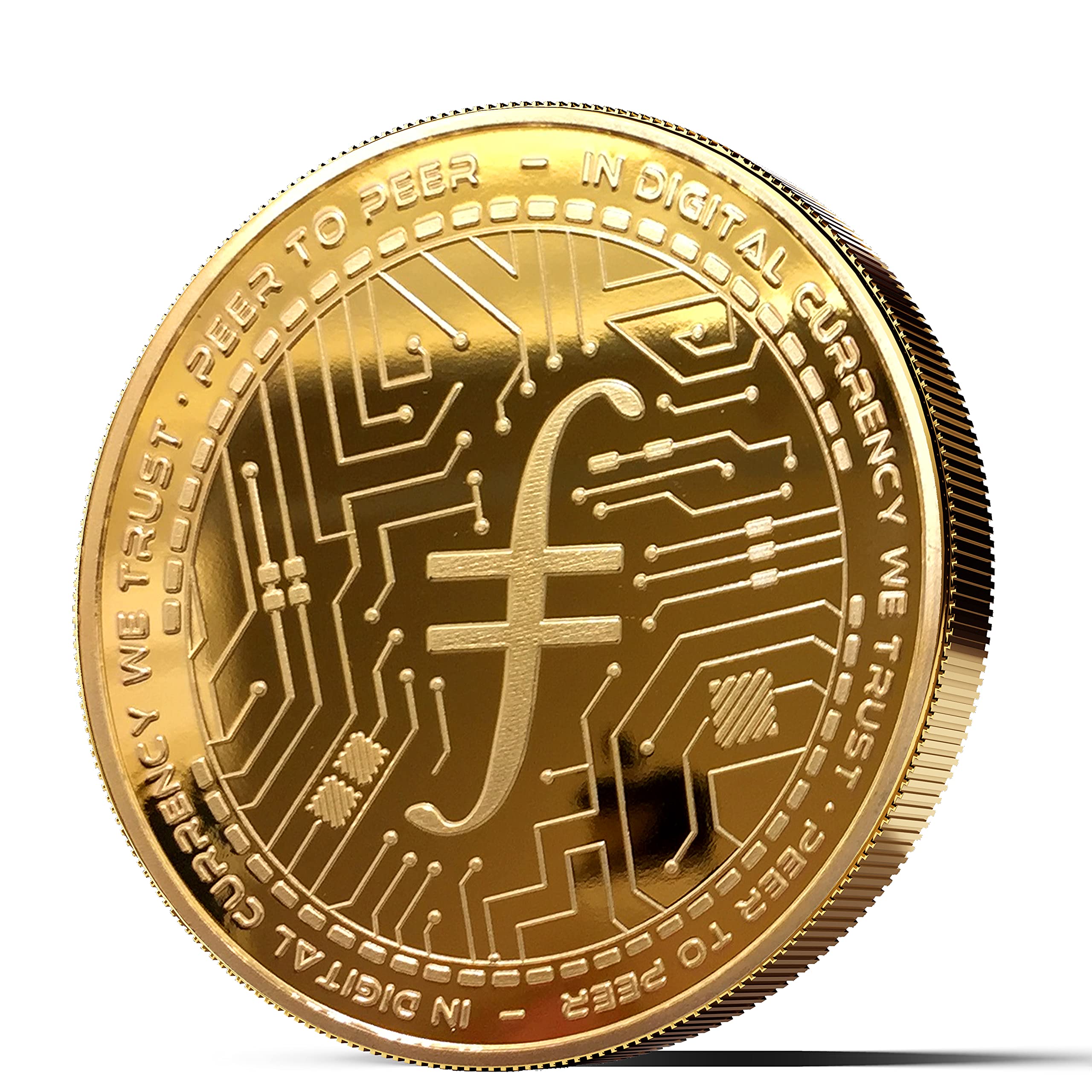 Physical Bitcoin Medal with 24 Carat Real Gold Plated | Many More  Cryptocurrencies as Medal (Filecoin, Gold): Amazon.co.uk: Toys & Games