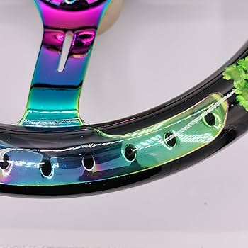 Amazon | Garage SS 水中花ステアリング ネオクローム バブル アクリル