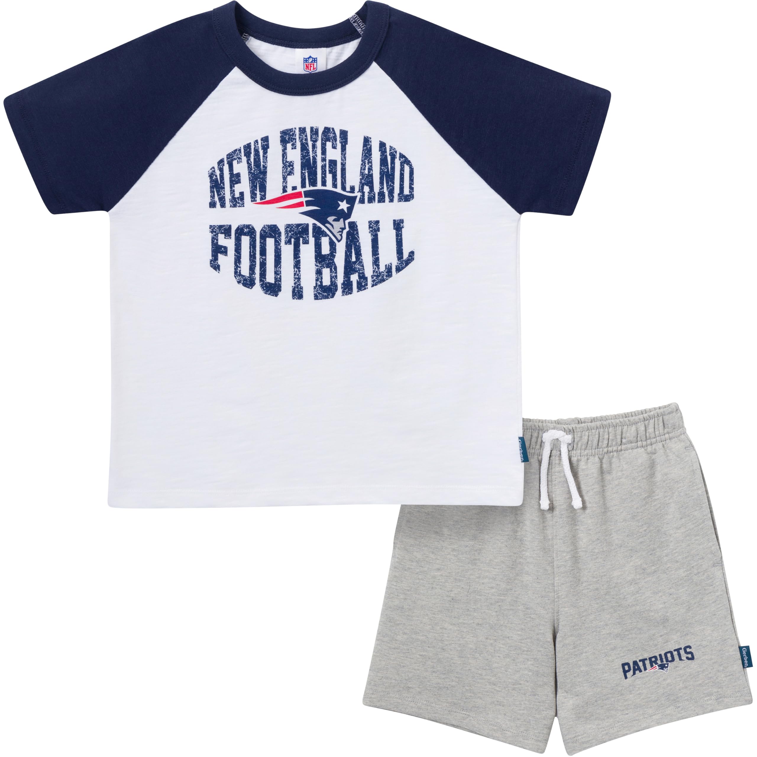 Gerber NFL unisex-baby Nfl Team T-shirt and Shorts Set