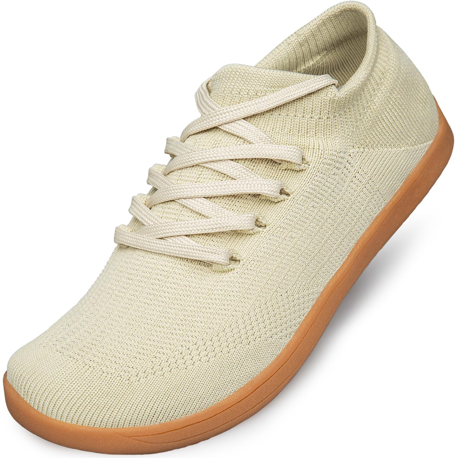 Raoendis Women Barefoot Shoes Wide Toe Box Trainers, Minimalist Wide Fit Trainers Comfortable Walking Sneakers for Trail Running Fitness