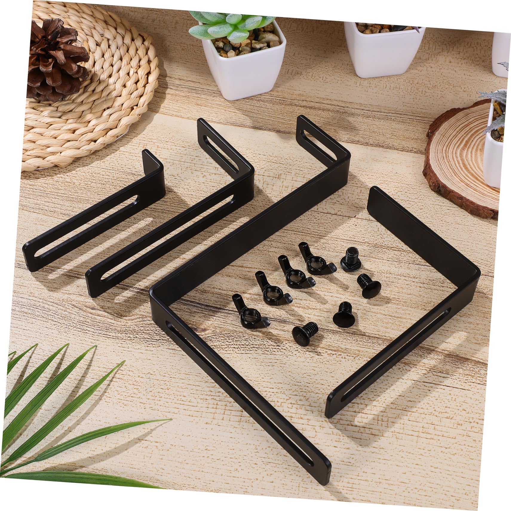 TOYANDONA 1 Satz Halterungen Robustem Verstellbare Blumenkastenhalter für Balkon und Garten für Verschiedene Pflanzgrößen und Einfache