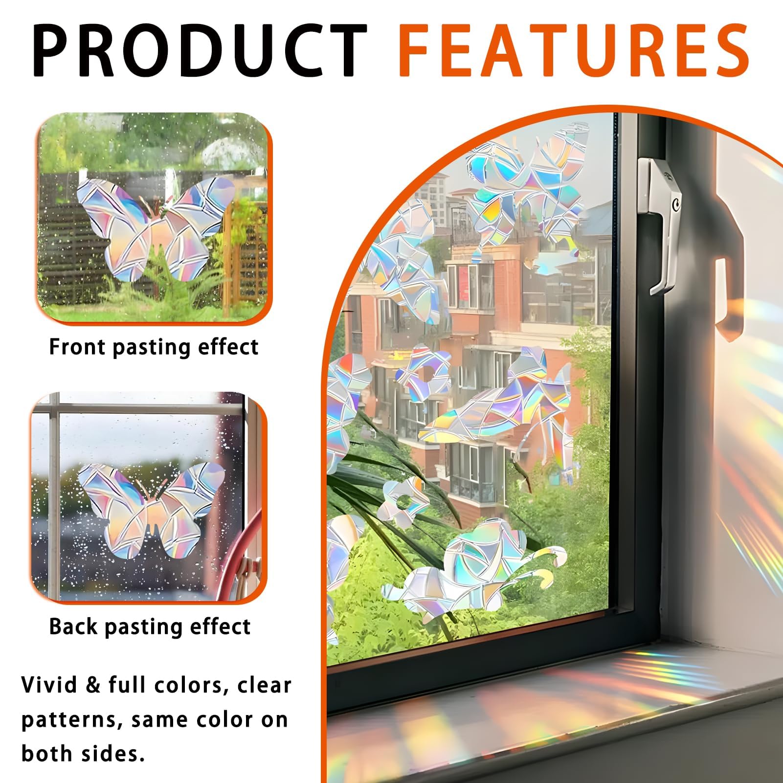 Pegatinas Decorativas Para Ventanas - Mariposas Adhesivas Que Evitan Que Los Pájaros Choquen Contra El Cristal