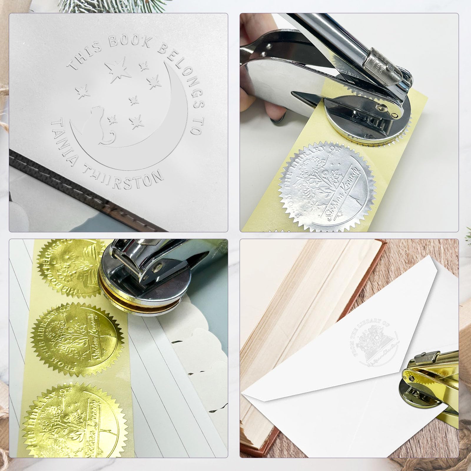 Stamp By Me Book Embosser Personalized Embosser Self Inking Book | Cyprus