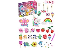 FUN LITTLE TOYS 24Pcs Diamond Painting Kit for Kids