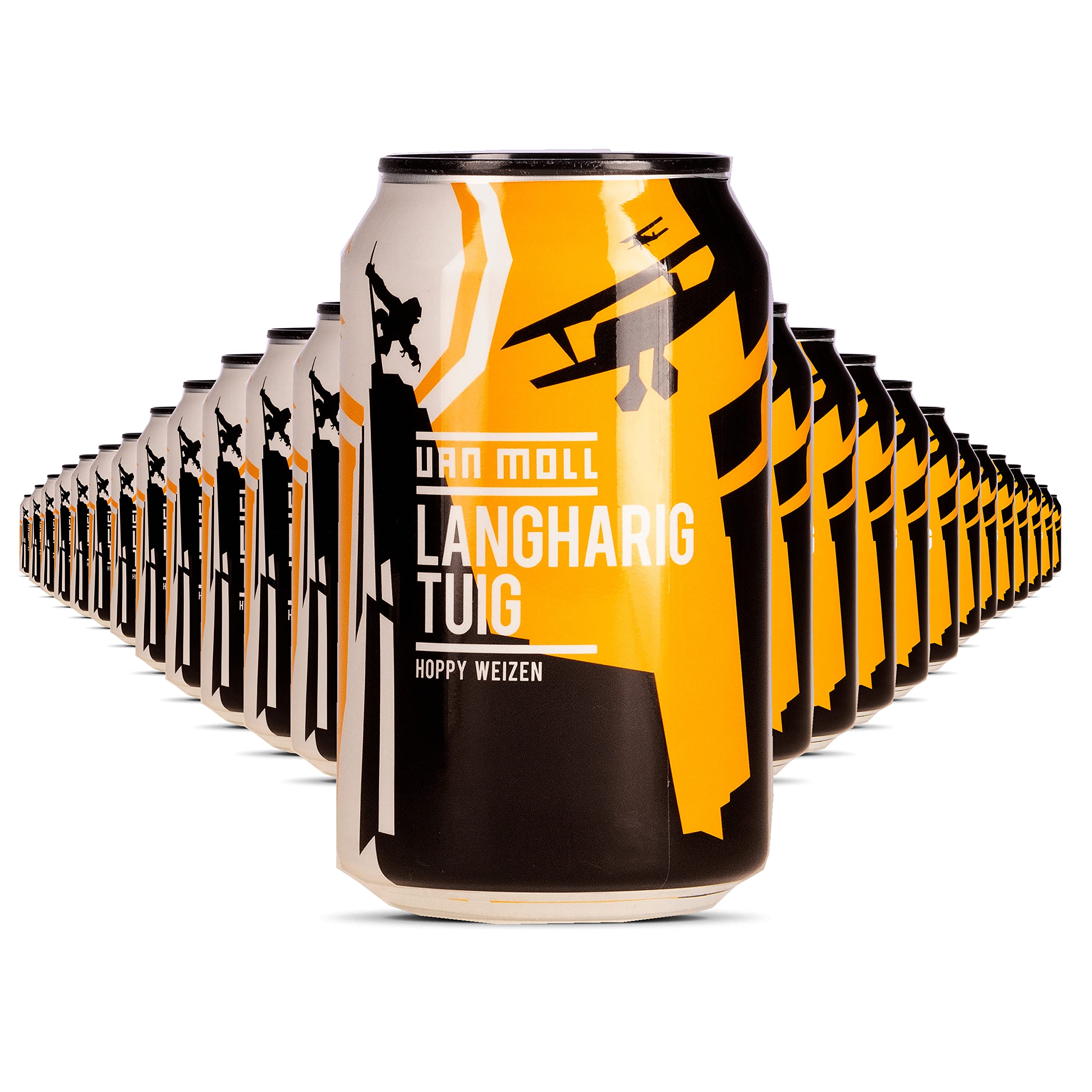 Van Moll `Langharig Tuig´ Hoppy Weizen 5,5% (24 x 0,33 l) ** Sparpack 22+2 GRATIS ** (inklusive 6,00 € Pfand)