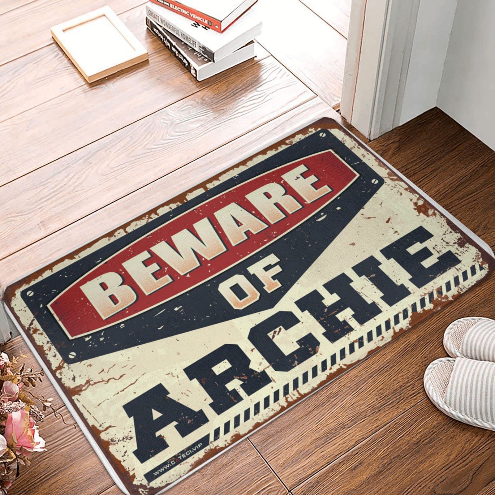 Tapis de chambre 50 x 80 cm Beware of Archie pour protéger et décorer