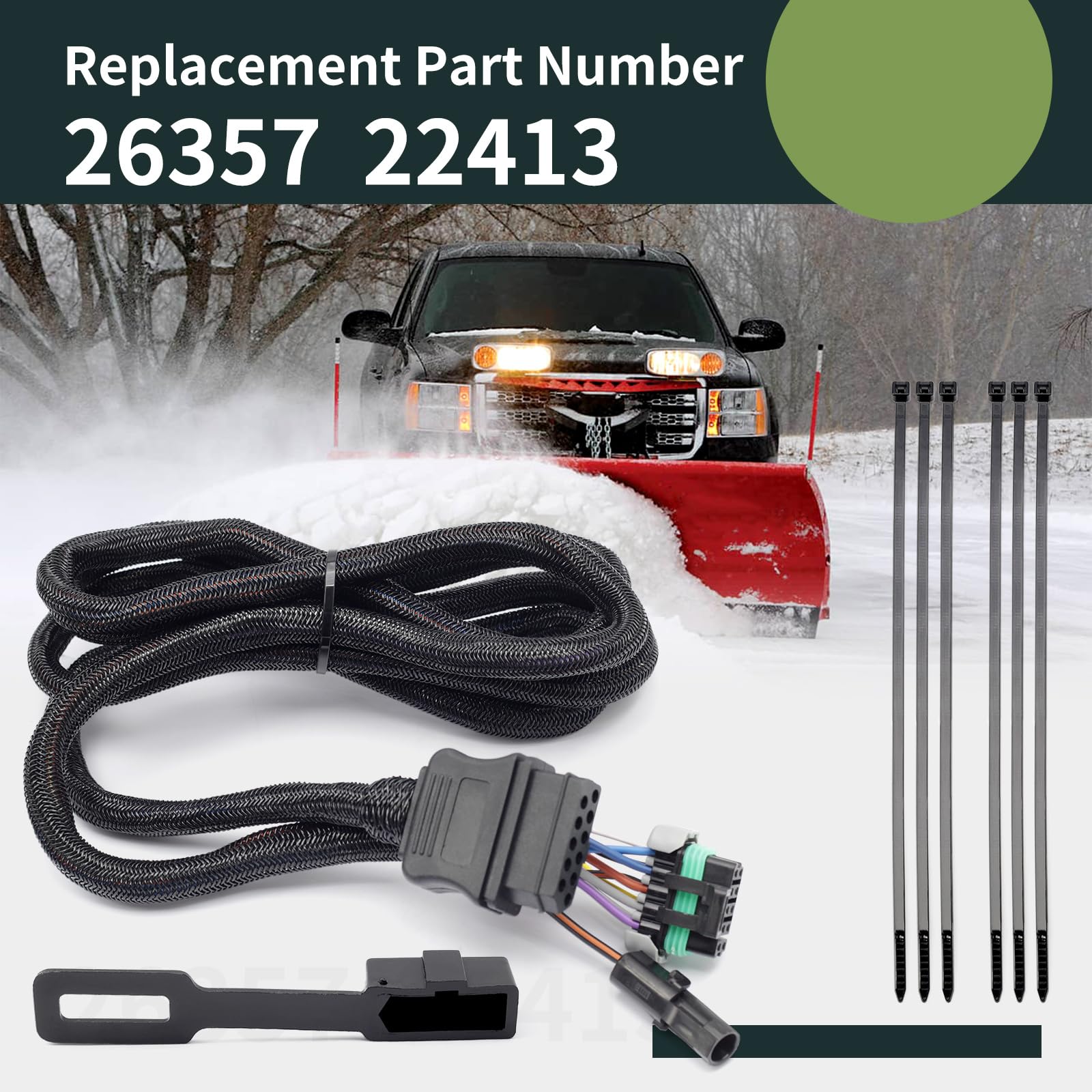 ALLCSM Upgraded 26357 22413 11 Pin Vehicle Side Light Wiring