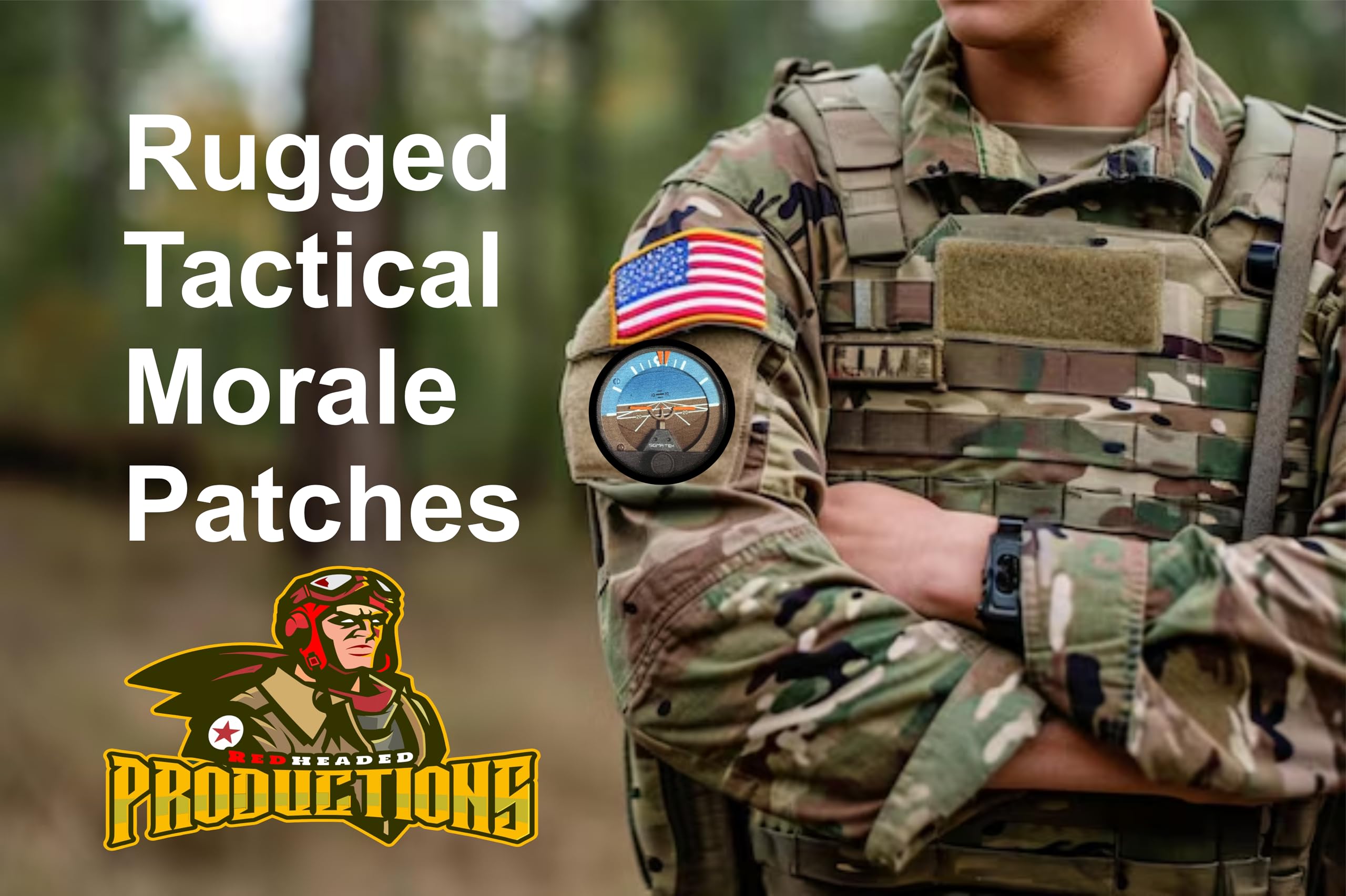 3" Artificial Horizon Aviation Morale Patch Made In The USA - Foto 11