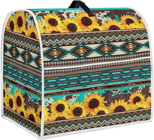 Decoración de cocina y accesorios de girasol, cubierta para mezclador de soporte, azteca navajo patrón tribal mezclador de soporte para mezclador de