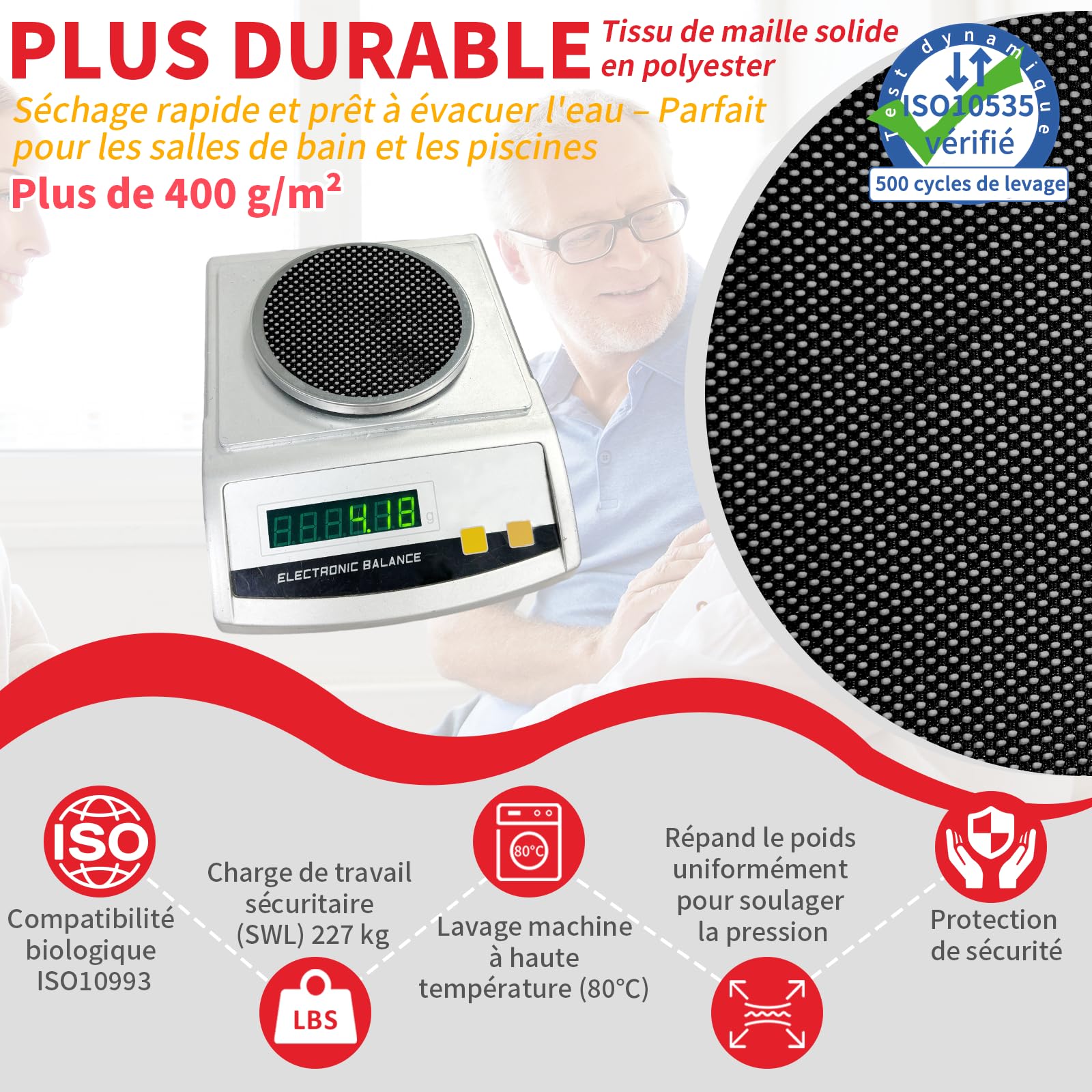 EZ Assistive Patient Lift Sling avec Ouverture pour Toilette,Sangles de Levage pour Transfert,Sangles pour Corps Entier pour Personnes Âgées, Personnes Handicapées, Soins Infirmiers (Noir, Taille S)