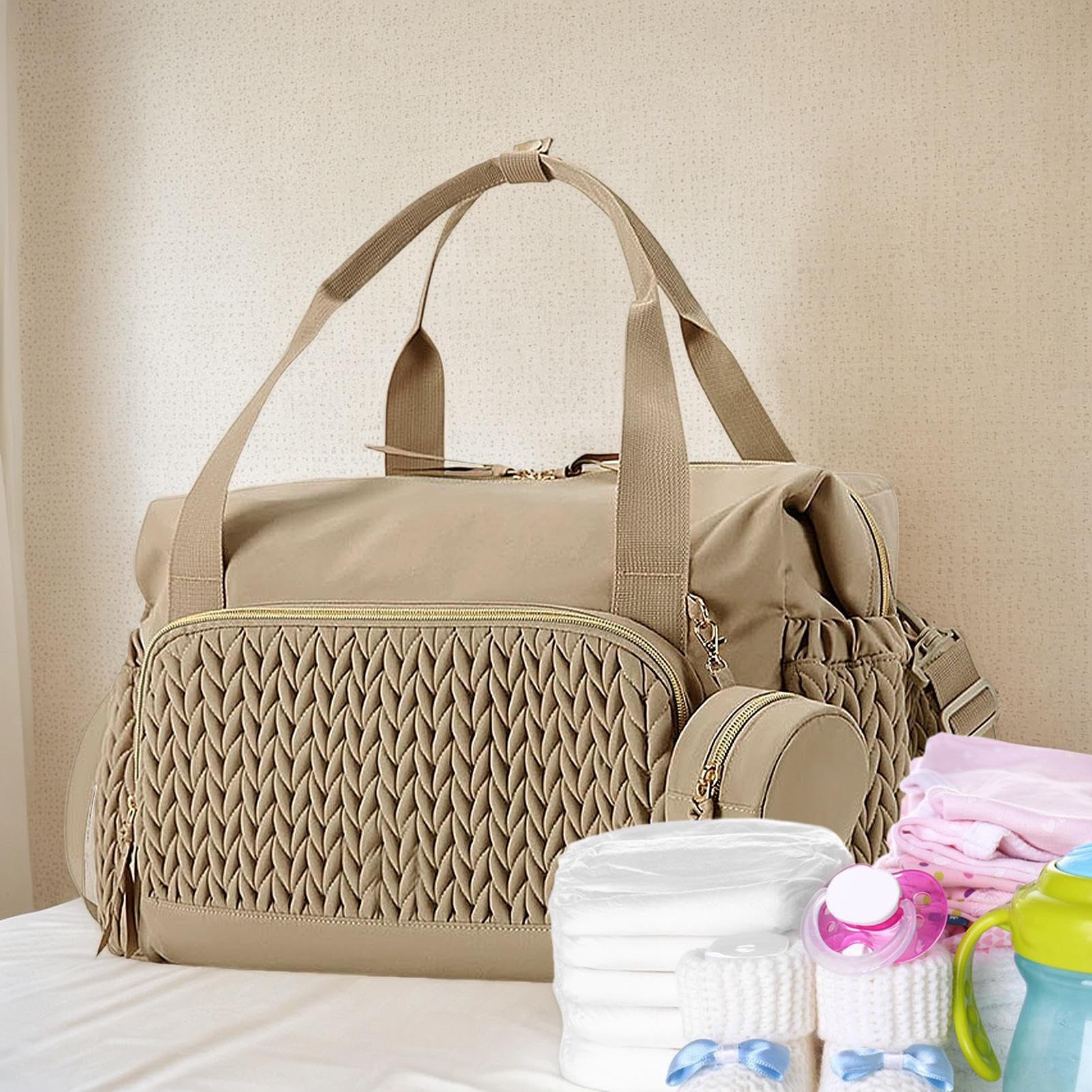 Borsa Tote Porta Pannolini Zaino Portatile Per Accessori Da Viaggio E Parto | Con Custodia Per Ciuccio Unisex Zaino Travaglio Parto Maternità Neonato Necessità Organizer Pannolini Borsa Leggera