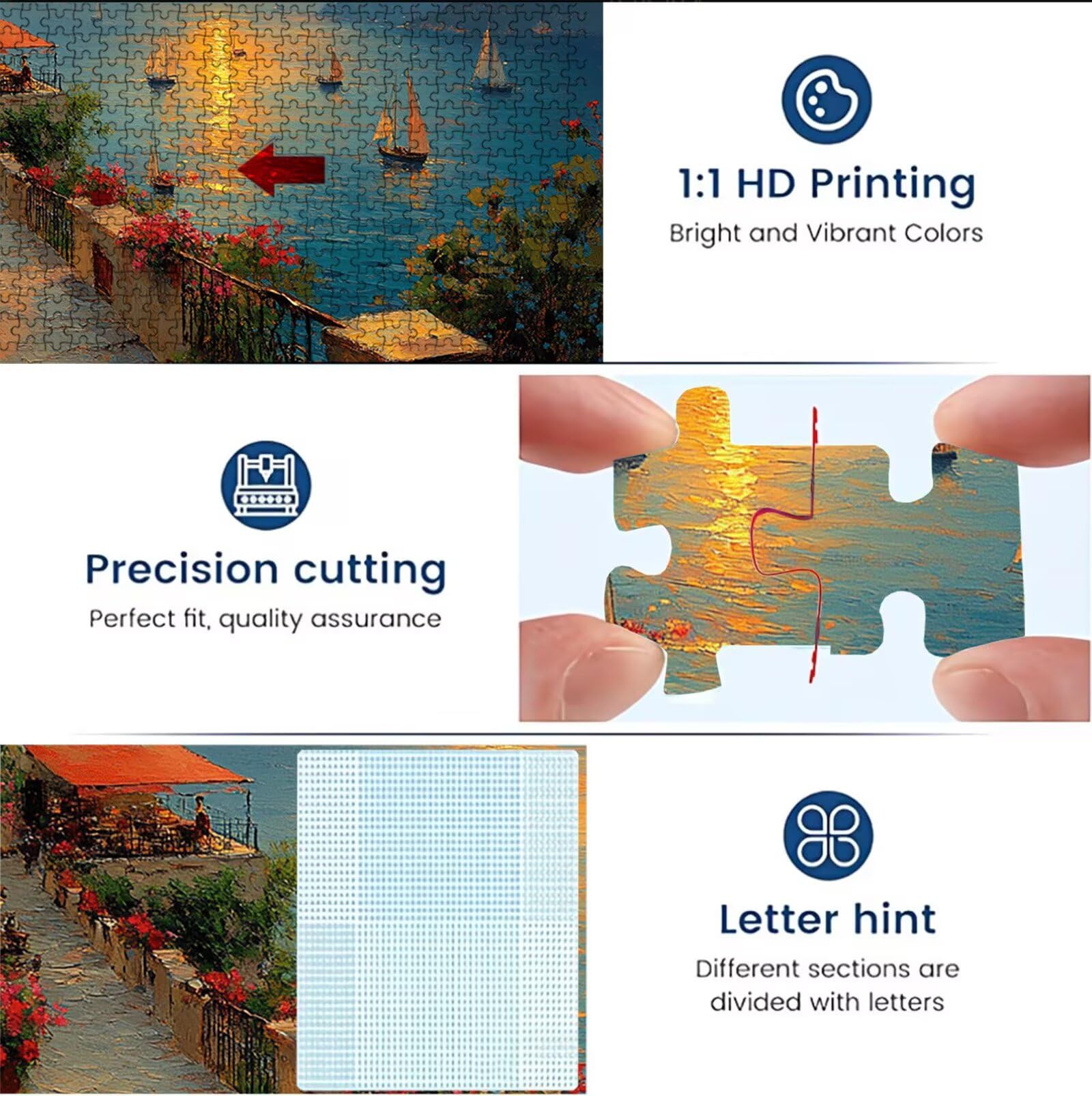 Puzzle 2000 sztuk | Świeca o zachodzie słońca (2) Puzzle 2000 sztuk dla dorosłych | Idealnie pasują | bez kurzu | Drewniane puzzle dla całej rodziny | Puzzle Ekspertów XL | Prezent dla kobiet W3H-25
