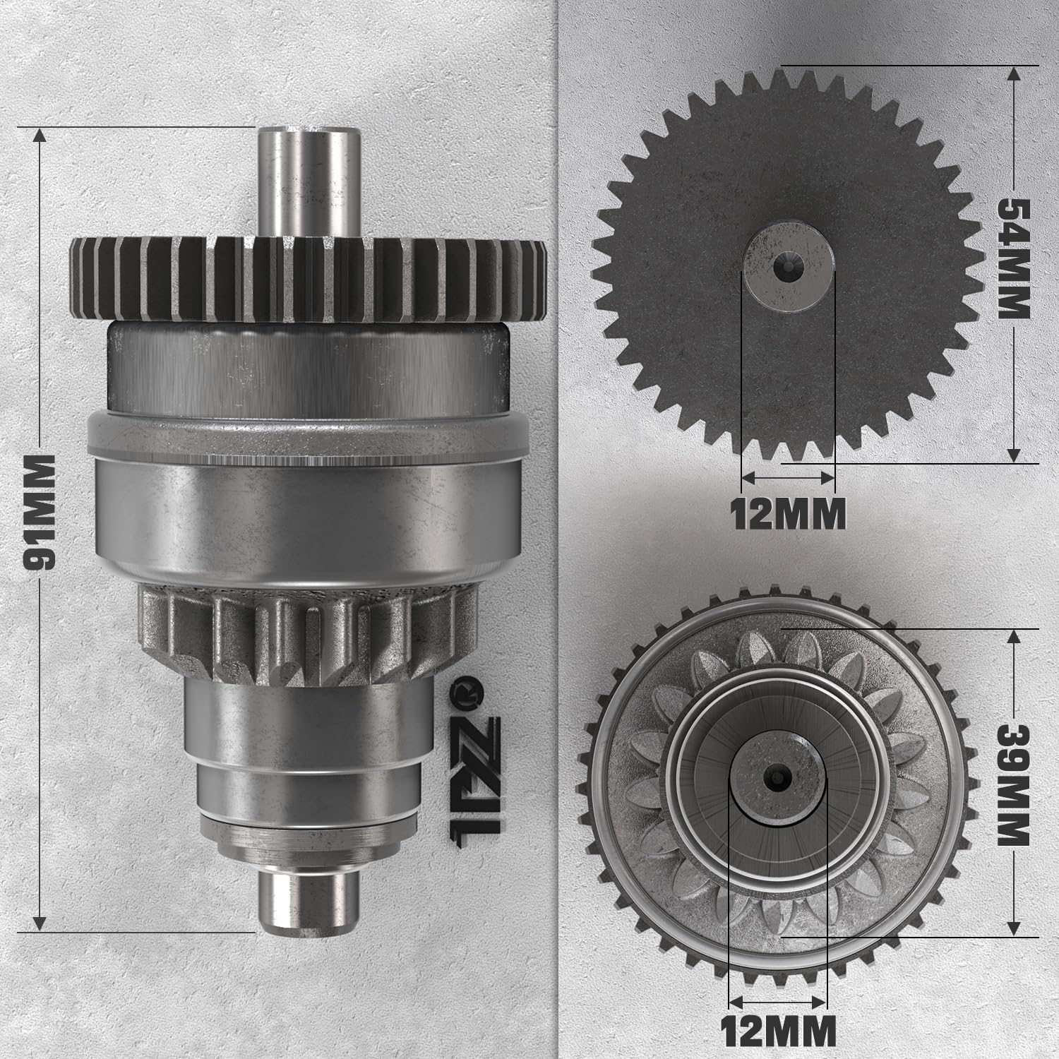 1PZ FR5-HB1 Motor de arranque Bendix compatible con Polaris ATV UTV 325 330 335 425 500 Sportsman Scrambler Magnum Trail Boss Ranger 113528 18645 495713 3084981 3090188