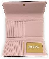 Vista 4 de Michael Kors Billetera grande de viaje Jet Set para mujer (Powder Blush), Powder Blush, Billetera triple
