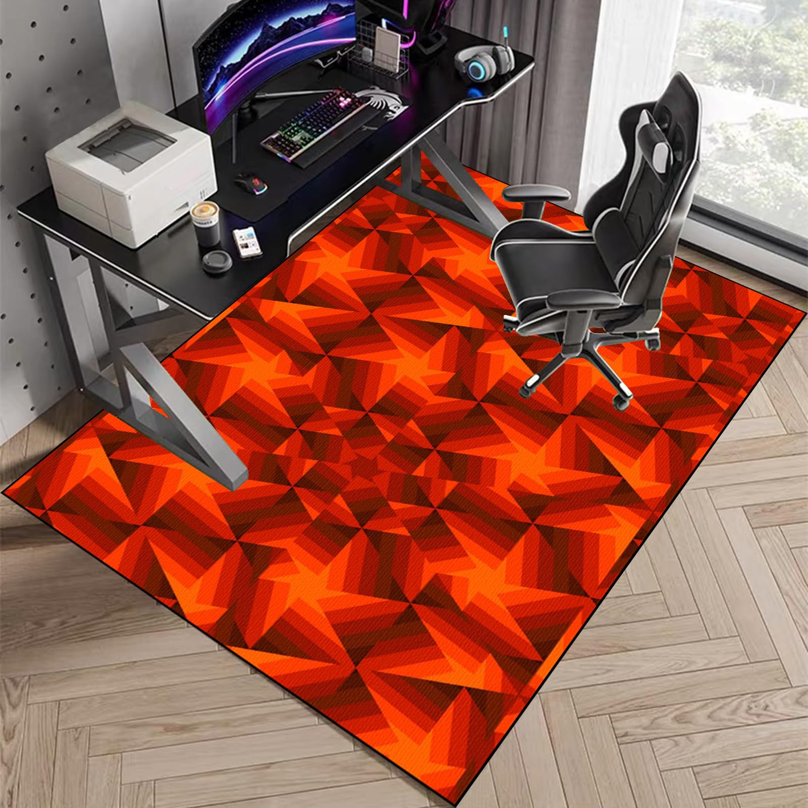 Tappeto Salvapavimento Antiscivolo, Tappetino per Pavimenti Duri da Ufficio, Tappeto per Sedia con Ruote, Protezione per Moquette Multiuso, Tappeto Protettivo Sottosedia per Parquet 110 x 170 cm