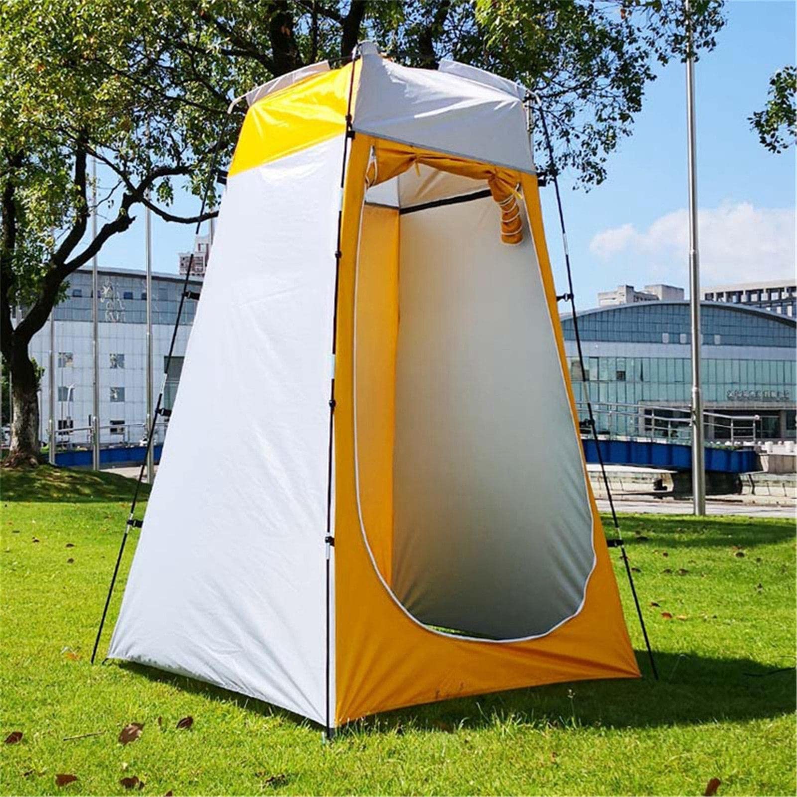 Tenda Parasole Portatile UPF50+ Per Spiaggia E Campeggio - Con Ancore Sabbia, Pali Alluminio E Borsa Trasporto - Foto 10