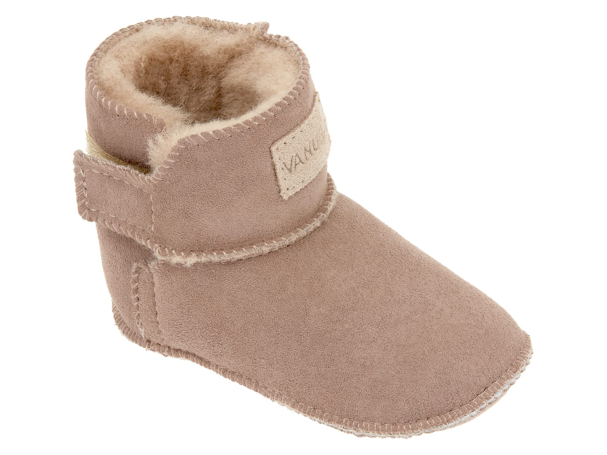 Vanuba KIKO Weiche Hausschuhe Kinder aus Leder – Warme Krabbelschuhe Baby für Kleinkinder – Flexible Kinder Hausschuhe