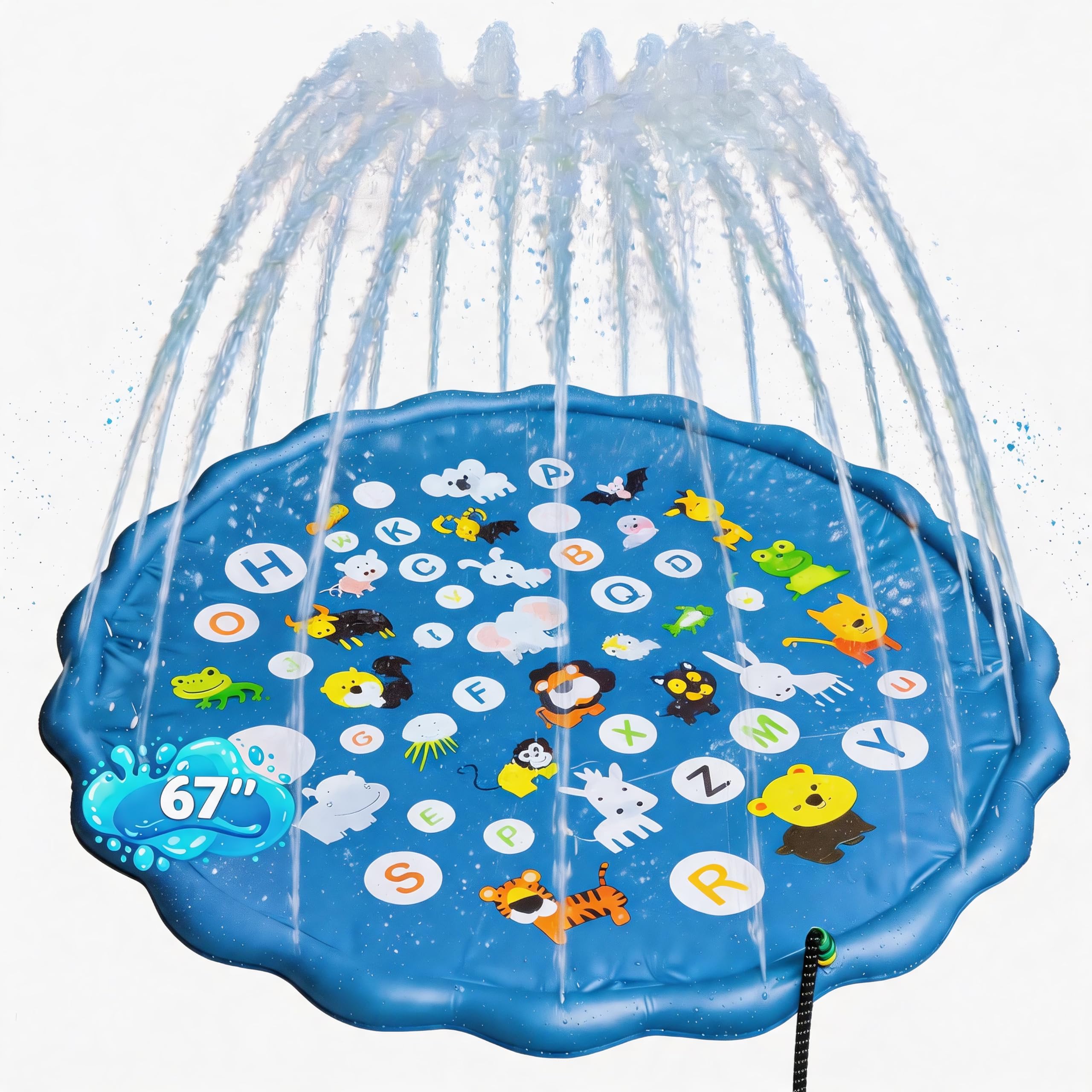 Photo 1 of Dimili 67-Inch Inflatable Splash Pad for 4-8 Kids, Adults & Dogs