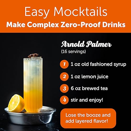 Miniatura 5 de Shaker & Spoon Jarabe de cóctel Old Fashioned, alternativa de mezcla antigua de 16 onzas, jarabes veganos, cócteles sin alcohol y bebidas sin alcohol