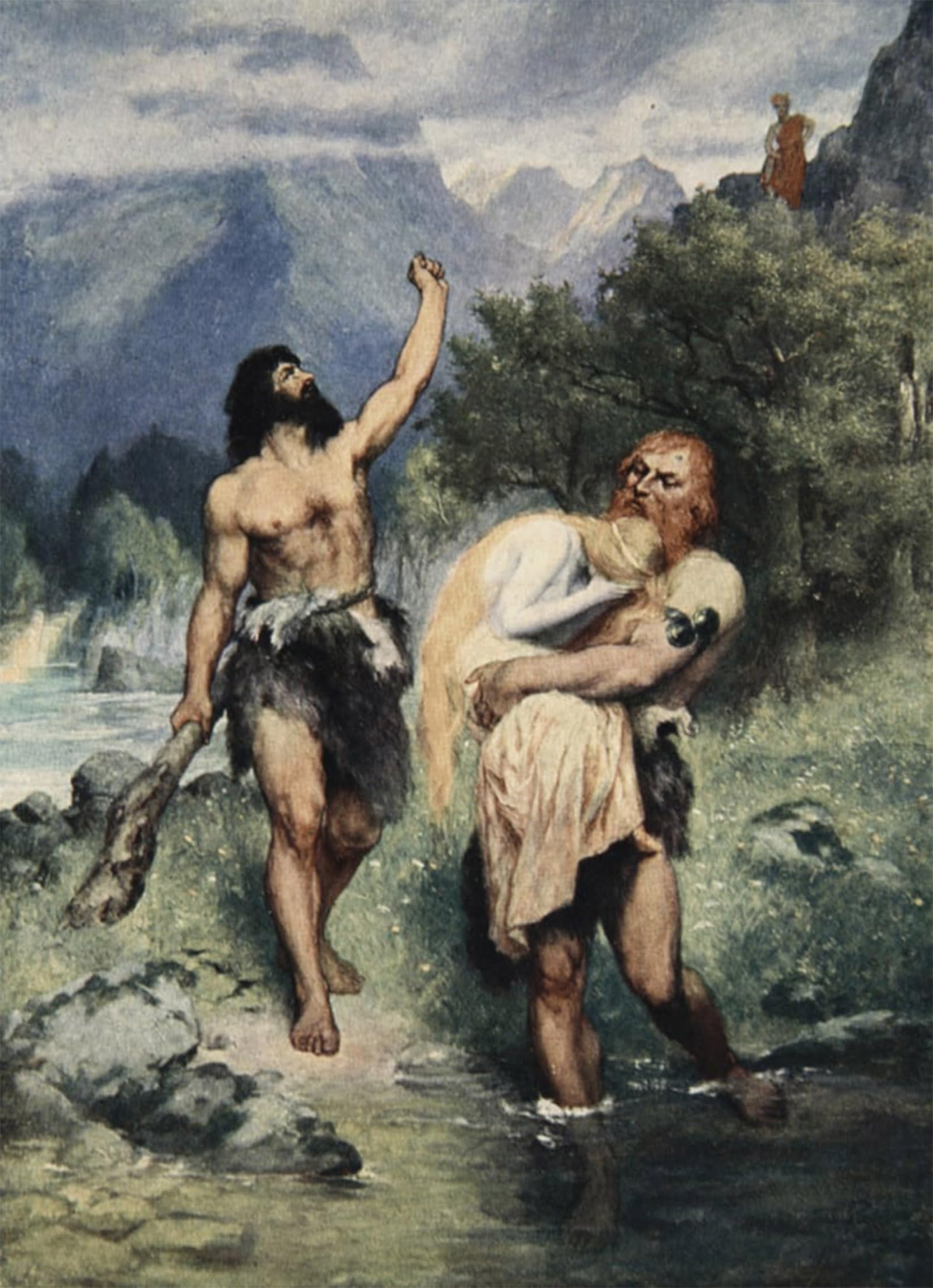 POSTERIIk Famous Modern Artwork Art Mural the Giants Bore Freia Away by Ferdinand Laeeke Oil Paintings Pictures for Home Decor 60x90cm