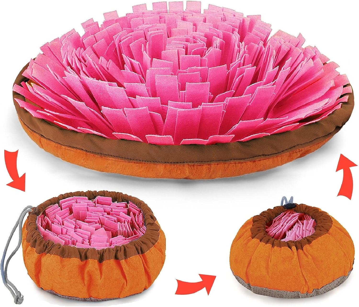 AWOOF [Upgraded Snuffle Mat for Dogs, Pet Interactive Feeding Mat Dog Puzzle Toys Encourages Natural Foraging Skills for Training and…