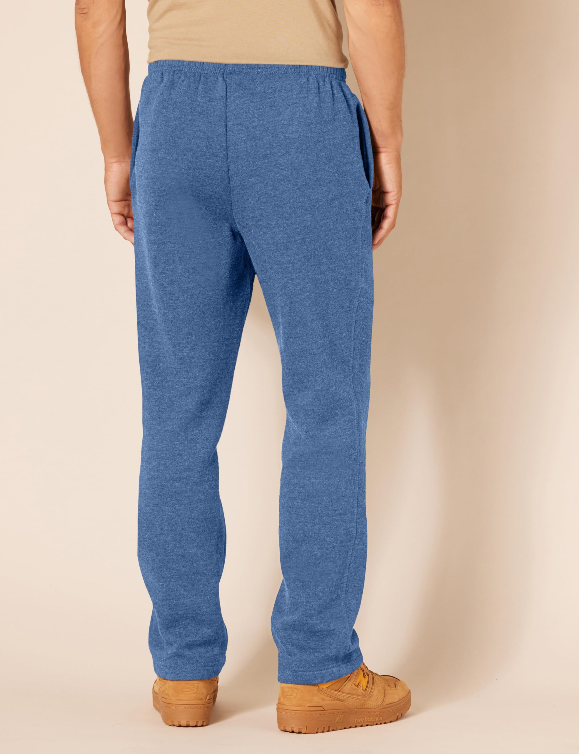 Amazon Essentials Pantaloni Sportivi in Pile con Fondo Aperto (Disponibili in Taglie Extra Forti) Uomo