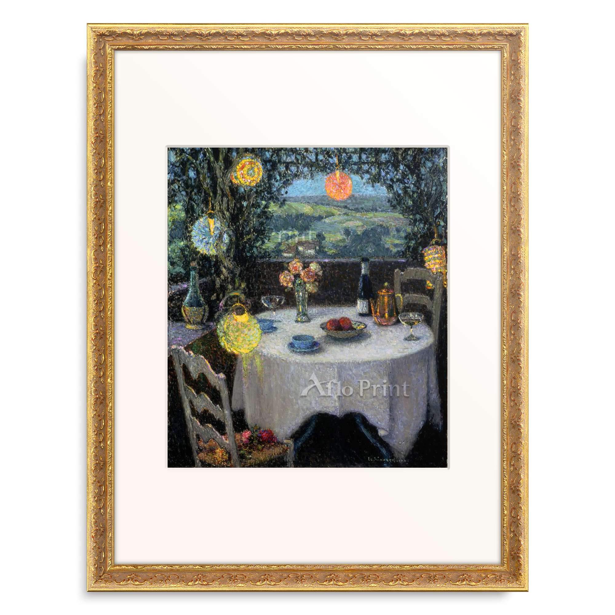 Henri le Sidaner、アンリ・ル・シダネル【La Jetee】 Amazon｜アンリ・ル・シダネル Le Sidaner, Henri 「Das Tischlein in