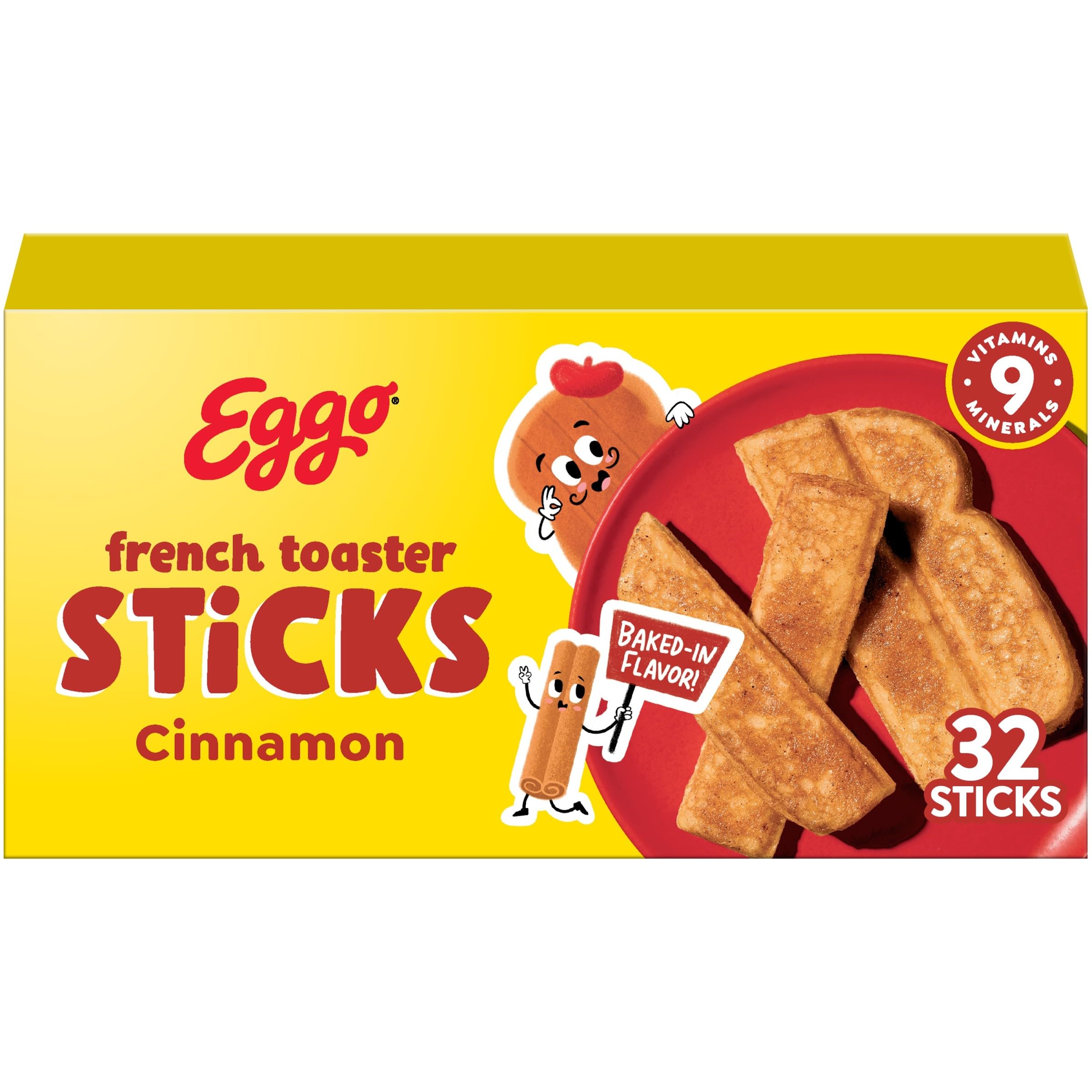 Eggo Frozen French Toaster Sticks Frozen Breakfast Breakfast Food Cinnamon 12 7oz Box 32 Sticks