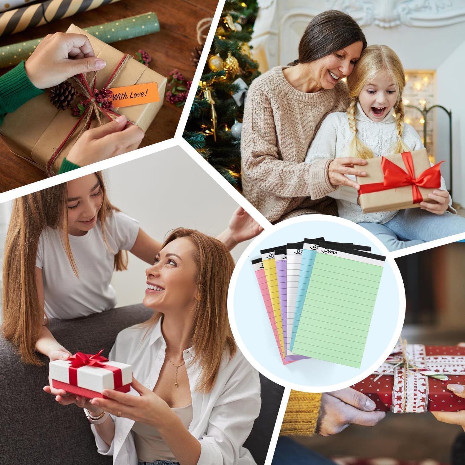 Dynta 36 blocchi per appunti 3 x 5, 45 fogli per mini blocchi da scrittura a righe universitarie, carta colorata 80 g/m², 1620 fogli, multicolore carino blocco note per regalo