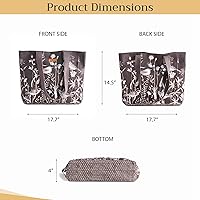 Vista 235 de Maison d' Hermine Bolsa de lona para mujer, bolsa de lona de algodón reutilizable para el hombro, bolsas de comestibles a granel con asa para 01