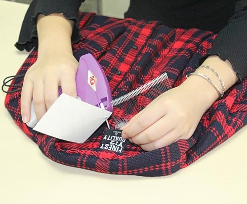 Miniatura 5 de PAG Pistola de etiquetado estándar para ropa con 5 agujas y 2000 sujetadores de púas de 2 pulgadas, morado