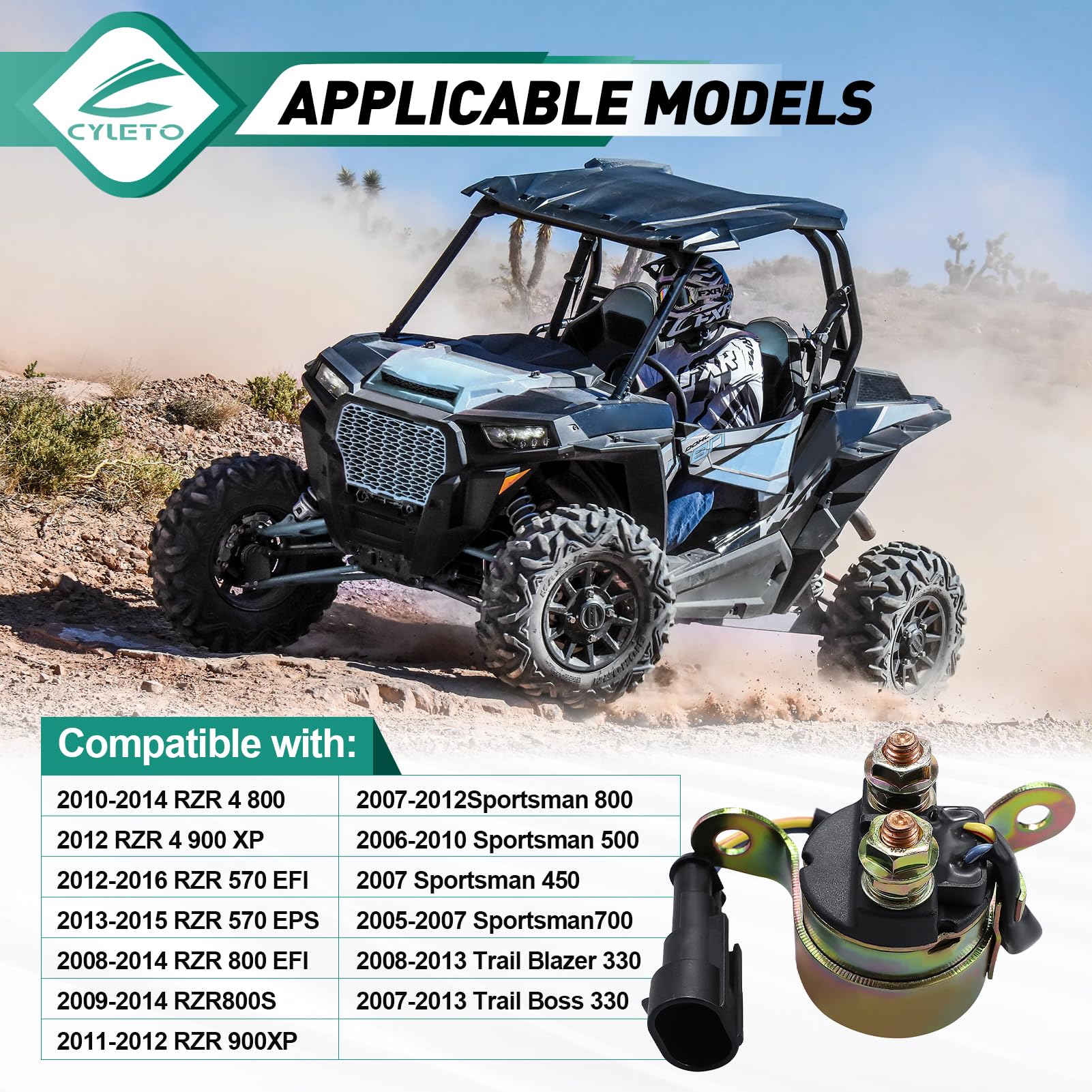 Celox Starter For Polaris RZR 4 800 EFI / EFI EPS – Fits 2010, 2011, 2012, 2013, 2014