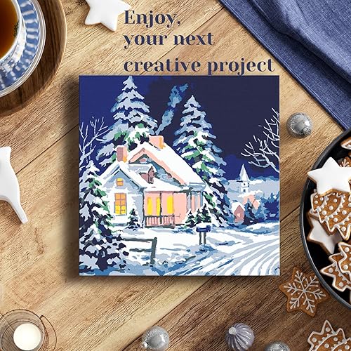 Miniatura 3 de Neopalette 2 pinturas enmarcadas por números para adultos, artes y manualidades, pintura por números, kit de pintura, manualidades para adultos,