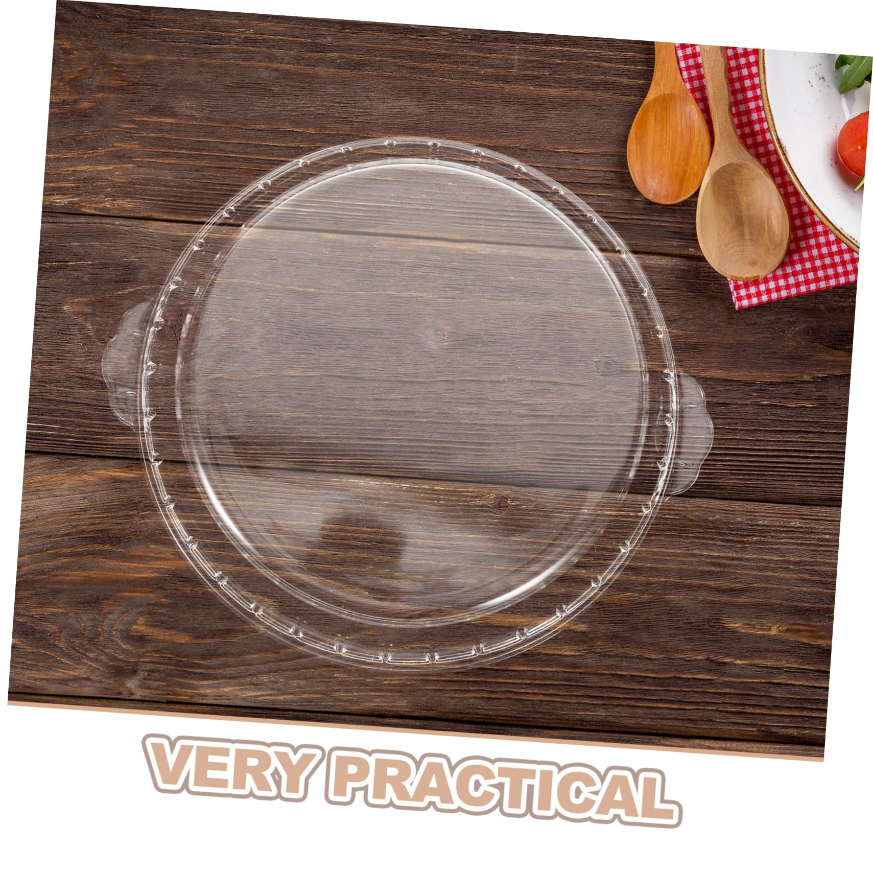 Tapa de cristal para horno microondas plato placa de vidrio para pastas de vidrio para microondas para alimentos utensilios para hornear Bandeja Transparente