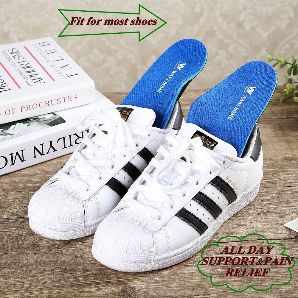 Orthotics Insoles/Inserts/Pads with Arch Supports for Flat Feet,Plantar Fasciitis,Feet Pain,Pronation,Metatarsal Support for Men and Women - Image 7